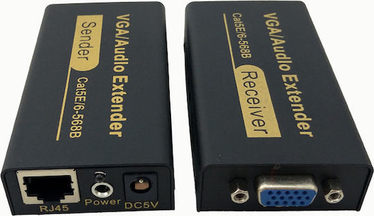 Anga Μετατροπέας VGA female σε RJ-45 female 1τμχ CVGA-100-2