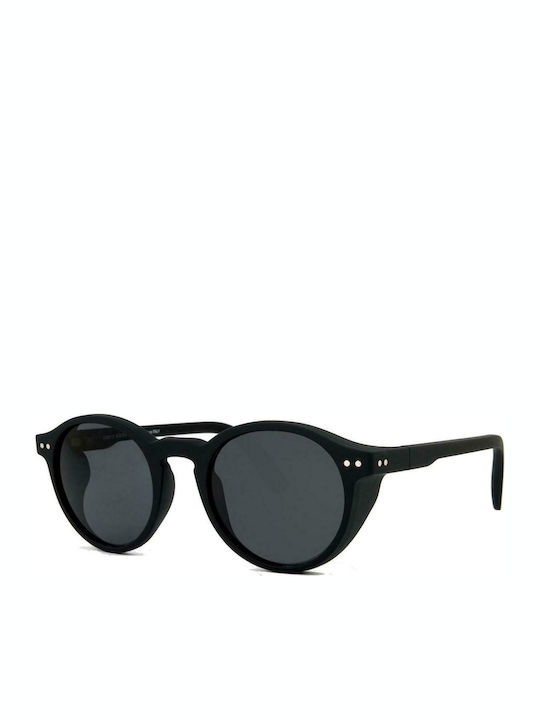 Sun's Good The Guardian Sunglasses with Black Plastic Frame and Black Lens SG01C002P