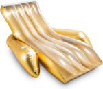 Intex Shimmering Lounge Φουσκωτή Πολυθρόνα Χρυσή με Glitter 175εκ.