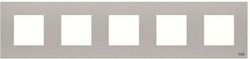 Abb Zenit Schalterrahmen 5-fach Horizontale Mon...