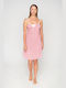 Jeannette Lingerie Summer Cotton Women's Nightdress Pink