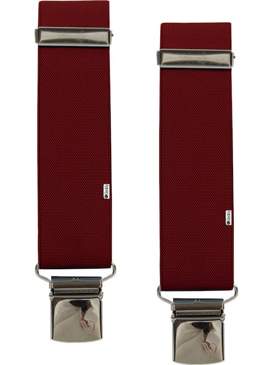 Victoria Suspenders Monochrome Burgundy