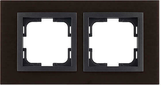 Mono Electric Switch Frame 2 Positions in Brown Color 500-008540161