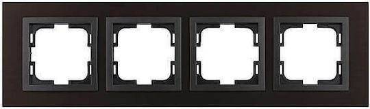 Mono Electric Switch Frame 4 Positions in Brown Color 500-008540163