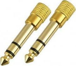 Ibiza Sound Converter 6.3mm male to 3.5mm female Gold 1pcs EUR-OPE-2025