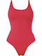 Rock Club One-Piece Swimsuit Red