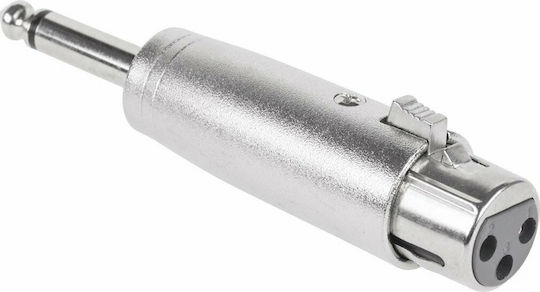 Converter 6.3mm male to XLR female Silver (DM-0313-2)