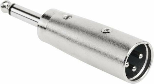 Konverter 6.3mm männlich zu XLR männlich Silber 5Stück DM-0313-1