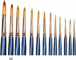 Art & Hobby Round Paint Brush Πινέλο Στρογγυλό Νάυλον No20