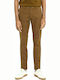 Scotch & Soda Men's Trousers Chino Elastic in Slim Fit Brown