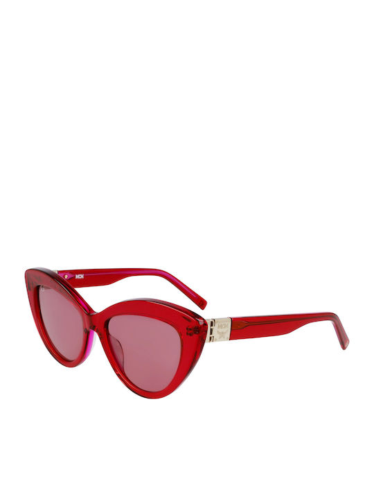 MCM Women's Sunglasses with Red Acetate Frame MCM702S 619