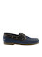 0450 Δερμάτινα Ανδρικά Boat Shoes σε Μπλε Χρώμα