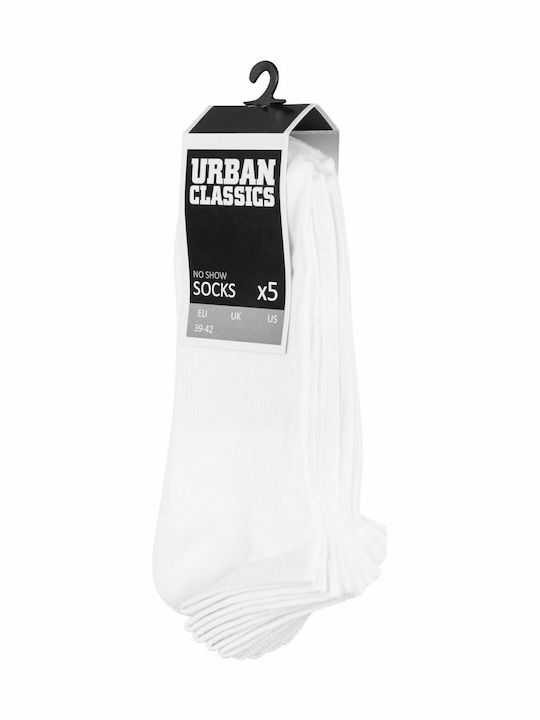 Urban Classics Classics Μονόχρωμες Κάλτσες Λευκές 5Pack