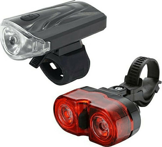 CarCommerce 68423 Σετ Φώτα Ποδηλάτου 2xLed & 1xLed