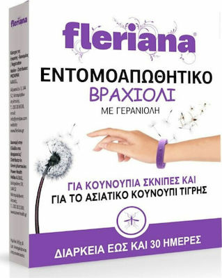 Fleriana Εντομοαπωθητικό Βραχιόλι με Γερανιόλη για Παιδιά