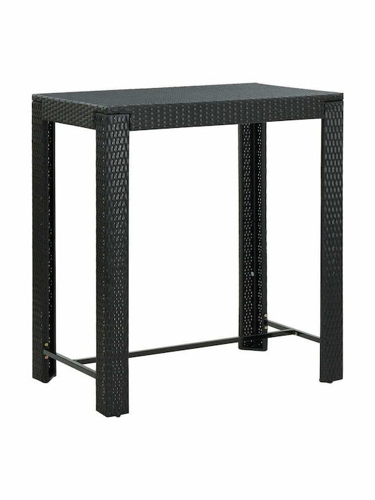 Masa Bar pentru spații exterioare Ratan Negru 1...