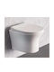Bianco Ceramica Aida Λεκάνη Κρεμαστή Rimless με Slim Κάλυμμα Soft Close Λευκή
