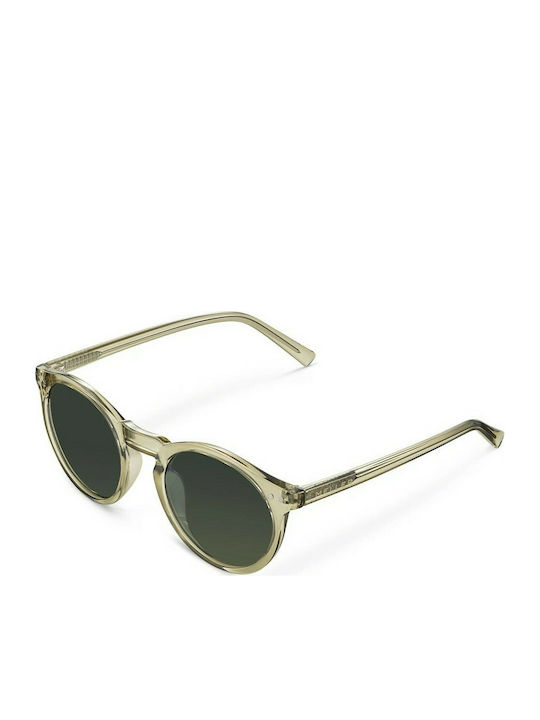 Meller Kubu Слънчеви очила с Пясъчна маслина Пластмасов Рамка и Зелен Леща
