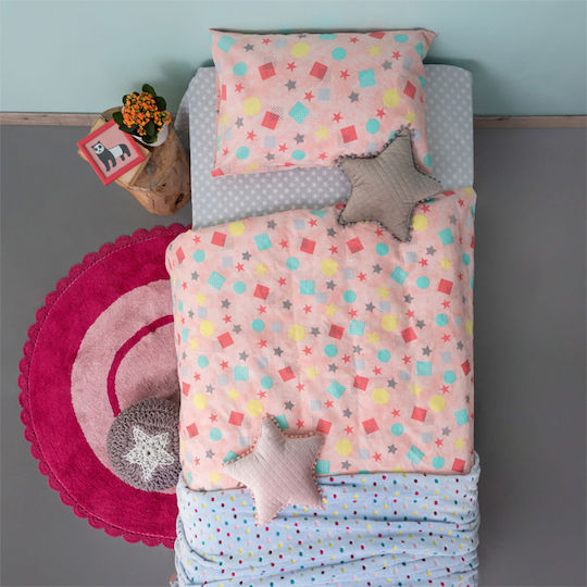 Palamaiki Trend TC928 Față de pernă pentru copii din bumbac 100% 50x75cm Colorată