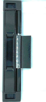 Cal Doublex Classic Lock for Sliding Aluminum Doors Black with Key