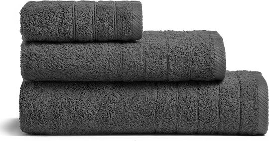 Melinen Кърпа за лице Fresca 50x90см. Тъмно сиво Тегло 500гр/кв.м