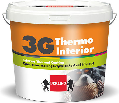 Berling 3G Thermo Interior Plastic Thermal insulation Paint for Interior Use White 750ml
