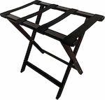 Leone Wooden Foldable Hotel Luggage Rack Black W52xD36xH65cm