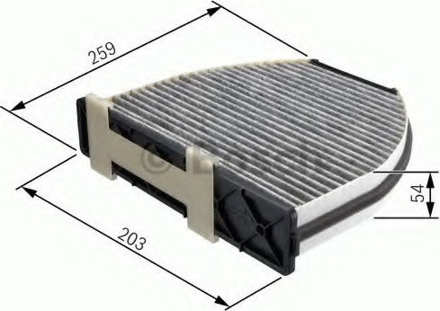 Bosch Φίλτρο Καμπίνας Ενεργού Άνθρακα Mercedes-Benz C Class / CLK Class / E Class
