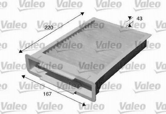 Valeo Φίλτρο Καμπίνας Citroen C1 Toyota 4-Läufer / Aygo