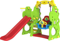 Toy Monarch Playground Set Τσουλήθρα Με Κούνια & Μπασκέτα Δεινόσαυρος CHD-171 with Basketball Hoop