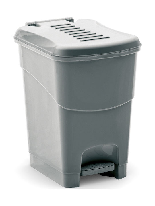 Kis Koral Bin S Plastic Pedal Waste Bin 10lt Gray