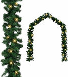 vidaXL Lighted Christmas Garland Green 1000cm 1pc