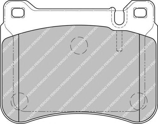 Ferodo Σετ Τακάκια Εμπρός 4τμχ για Mercedes-Benz C Class / CLC Class / CLK Class / SLK