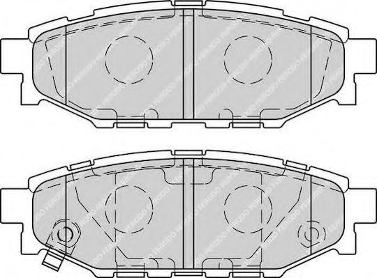 Ferodo Bremsbelag Hinten 4Stück für Subaru Online-Handelsplattform / Forstwirt / Impreza / Erbe / Outback / XV