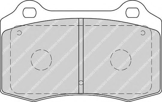 Ferodo Σετ Τακάκια Εμπρός 4τμχ για Peugeot 208 Seat Cordoba / Ibiza