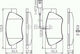 Bosch Σετ Τακάκια Εμπρός 4τμχ για Alfa Romeo Mito Citroen Nemo Fiat Doblo / Panda / Qubo / Stilo