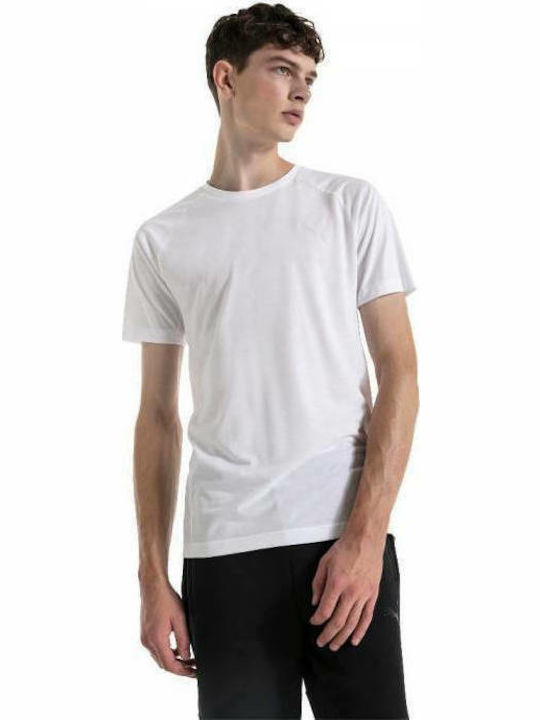 Puma Evostripe Move Men's Athletic T-shirt Short Sleeve White