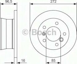 Bosch Bremsscheiben Set Zurück 2 Stück Bosch Bremsscheiben Set Zurück 2 Stück