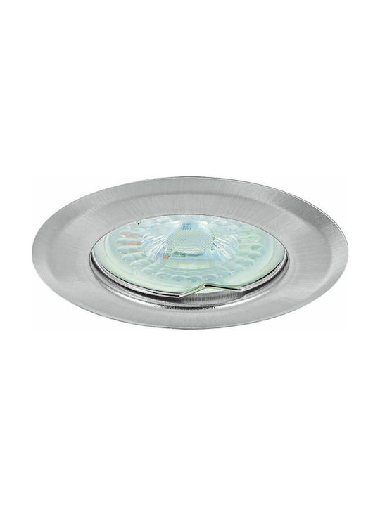 Vivalux Round Metallic Recessed Spot Silver