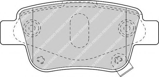 Ferodo Bremsbelag Hinten 4Stück für Toyota Alphard / Avensis / Korolla / Vorherige