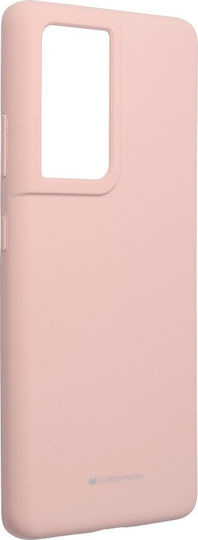 Mercury Back Cover Σιλικόνης Ροζ (Galaxy S21 Ultra 5G)