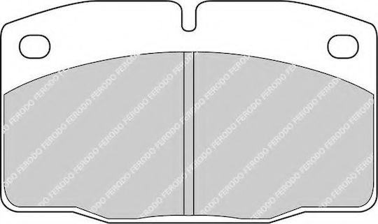 Ferodo Σετ Τακάκια Εμπρός 4τμχ για Opel Ascona / Astra / Corsa / Kadett / Manta / Omega / Vectra