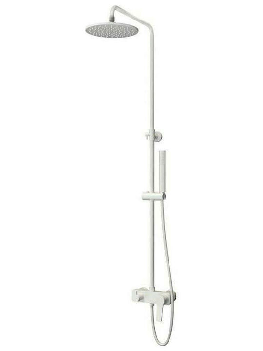 Karag Andare Shower Column without Mixer 136cm White