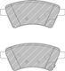 Ferodo Brake Pad Front 4pcs for Fiat Sedici Suzuki SX4