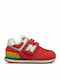 574 Kinder Sneakers mit Klettverschluss Rot