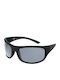 Invu Men's Sunglasses with Black Plastic Frame and Black Lens A2106A