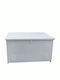 Metal Outdoor Storage Box 440lt Λευκό 110x50x80cm