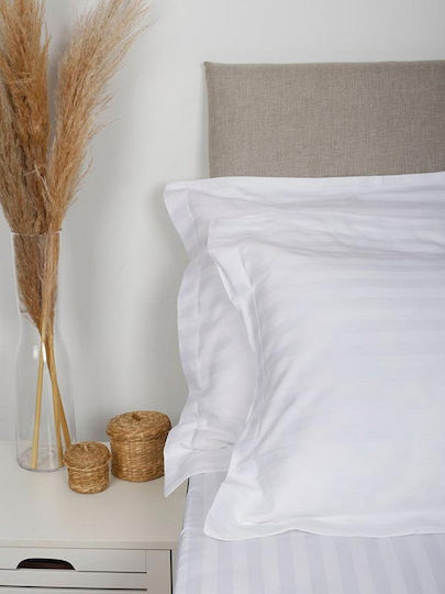 Sunshine Hotelbettlaken Weiß Einzel 170x270cm Baumwolle und Polyester 1Stück