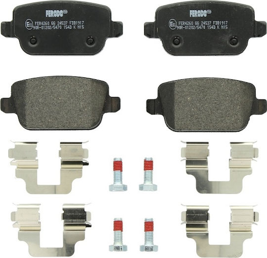 Ferodo Σετ Τακάκια Πίσω 4τμχ για Ford Focus / Galaxy / Kuga / Mondeo / S-Max Volvo S80 / V70