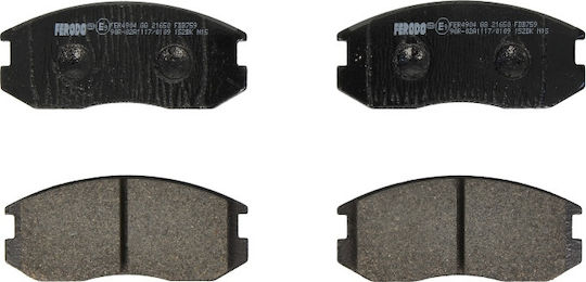 Ferodo Σετ Τακάκια Εμπρός 4τμχ για Daihatsu Terios Mitsubishi Colt / Lancer / Mirage